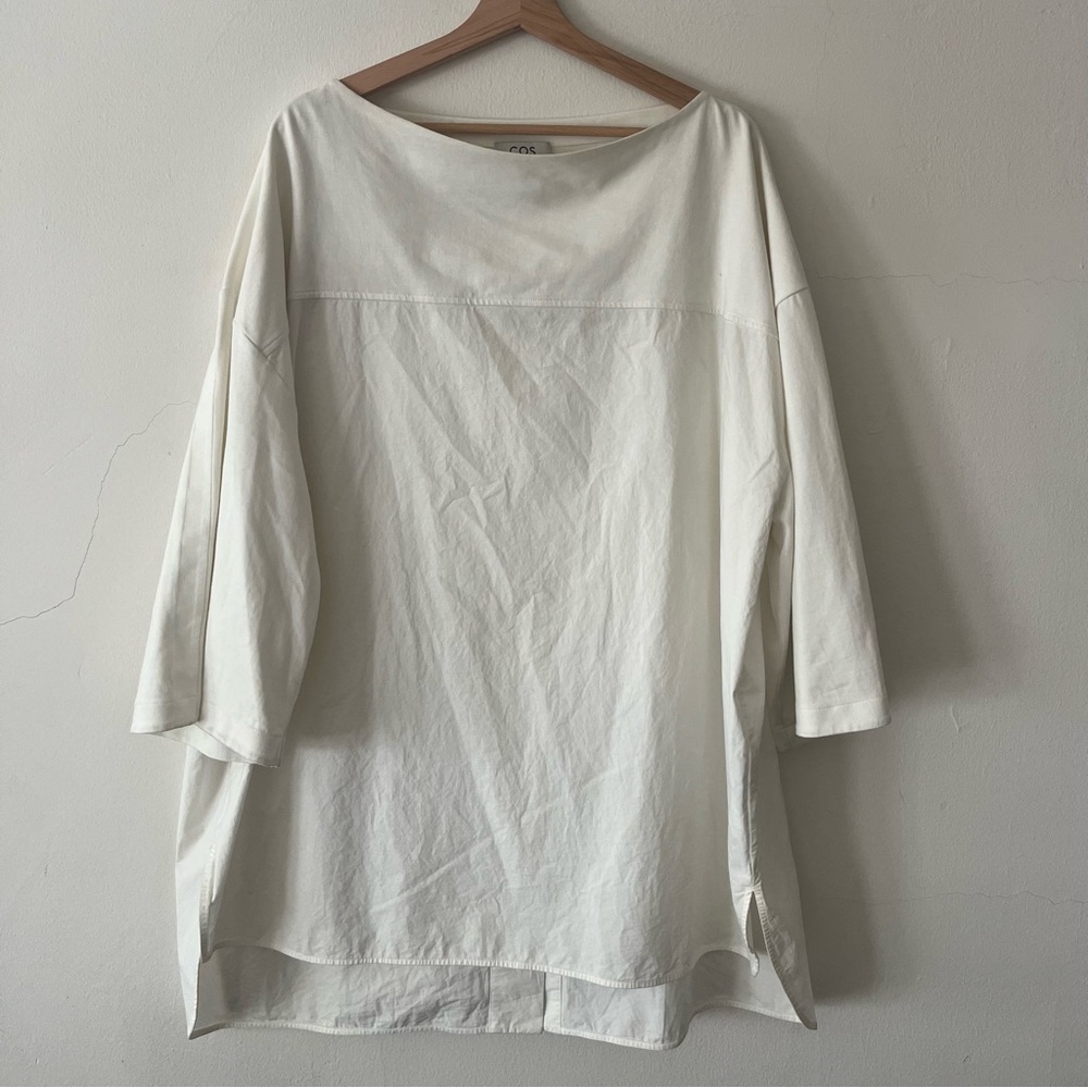 COS Cotton Boatneck Blouse